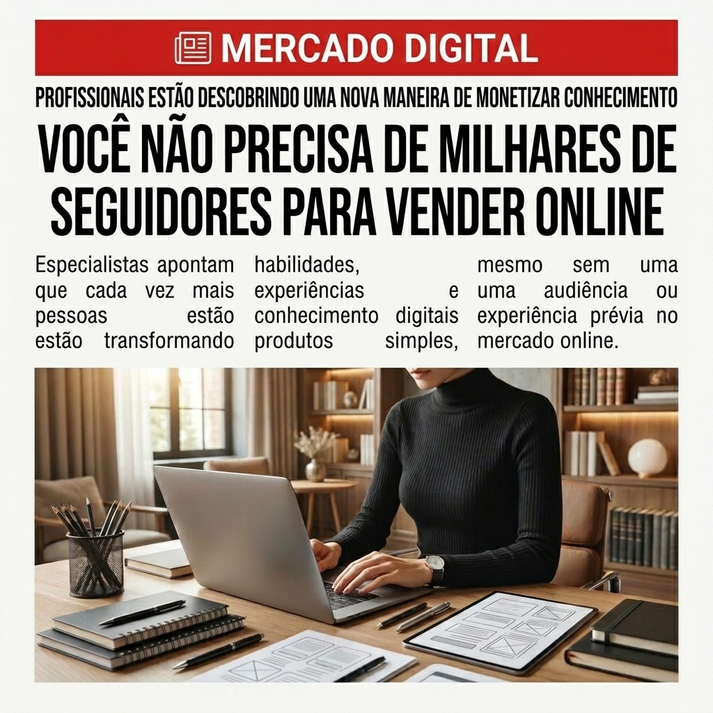 Profissional monetizando seu conhecimento